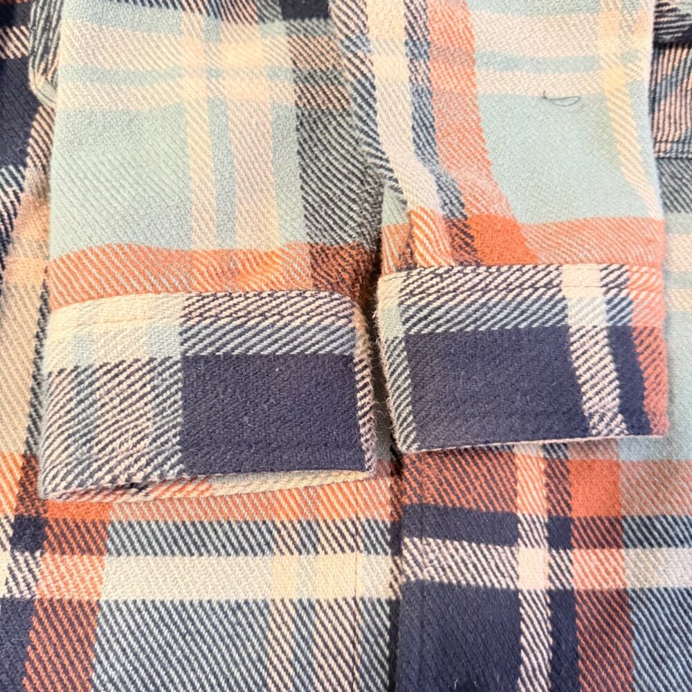 Outerknown Blanket Shirt Mens M Plaid Organic Cotton Heavyweight Flannel - Picture 12 of 12